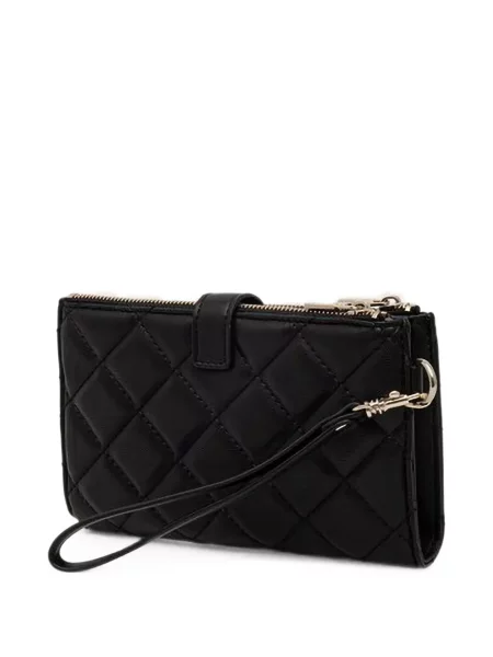 Matlasat portofel Guess cu autograf negru