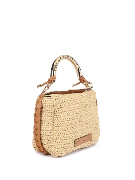 Lola Casademunt crossbody kabelka dámska pletená béžová