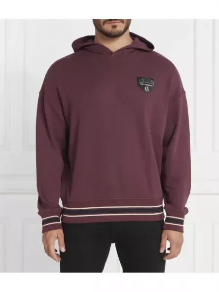 Armani Exchange Hanorac bordo
