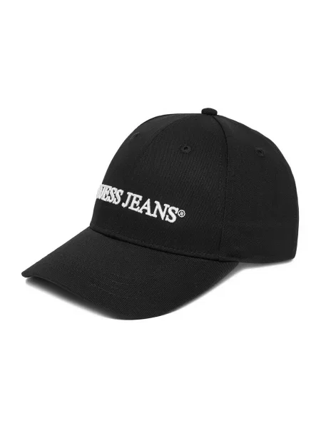 Czapka z daszkiem Guess Jeans czarna