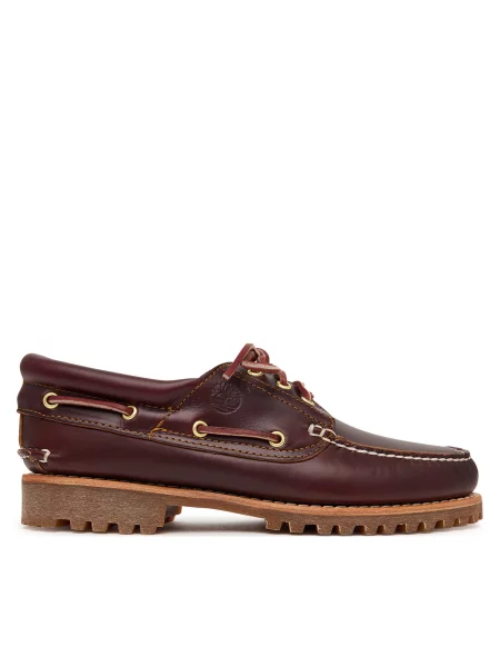 Mokasíny Timberland Authentics Boat 3 Eye Classic Bordó