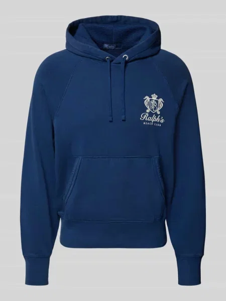 Polo Ralph Lauren Bluzy Mężczyzna Niebieski S Hoodie granatowa