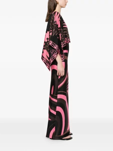 Rochie Pucci de mătase cu imagine negru