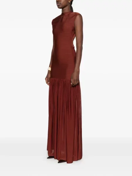 Maxi suknele Retrofete ruda