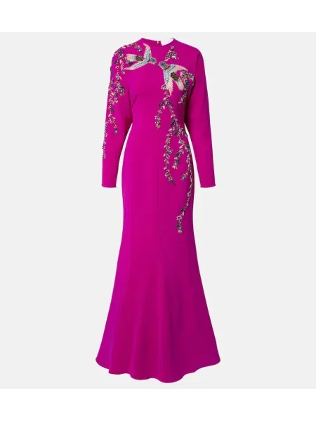 Rochie Costarellos de cristal violet