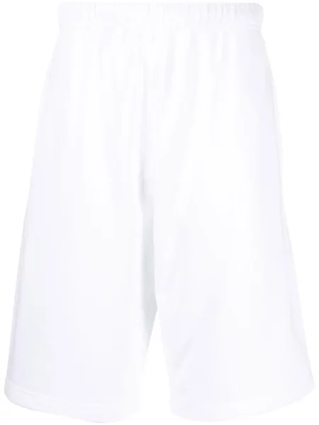 Pantaloni scurți Kenzo cu broderie alb
