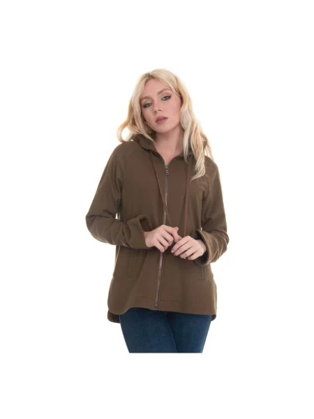 Bluza z kapturem Seventy z kapturem brązowa