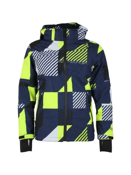 Geacă Peak Mountain softshell albastru