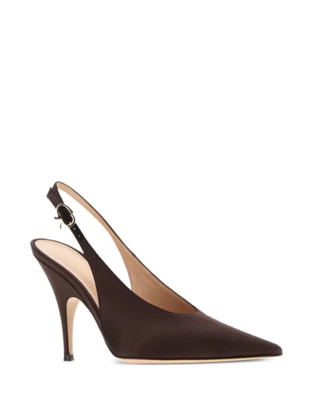 Pantofi cu toc Gianvito Rossi slingback maro