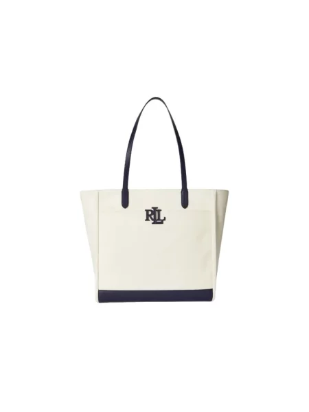 Torebka Lauren Ralph Lauren płócienna beżowa