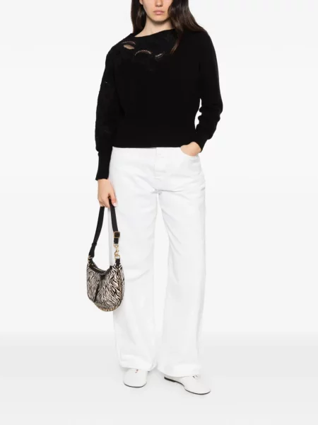 Pulover Ermanno Scervino din dantelă negru