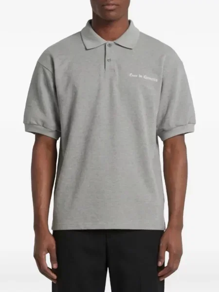 Tricou polo Willy Chavarria gri