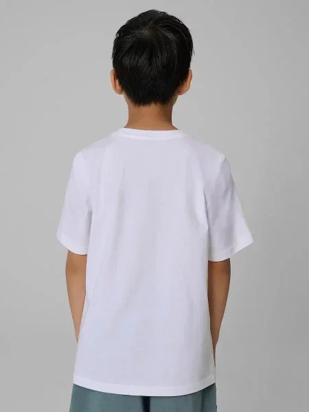 T-shirt chłopięcy 4F biała