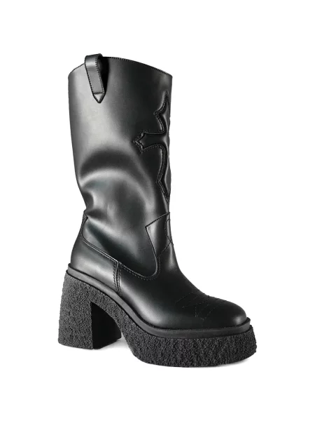 Botine Altercore cu platformă negru