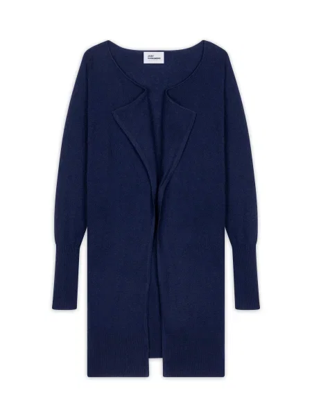 JUST CASHMERE Geacă tricotată BROOKE bleumarin
