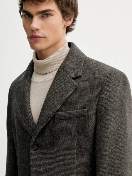 Шерстяное пальто Filippa K серое