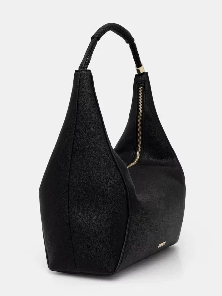 Geanta hobo Hugo din piele negru