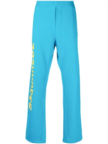 Pantaloni Dsquared2 cu imagine alergare albastru