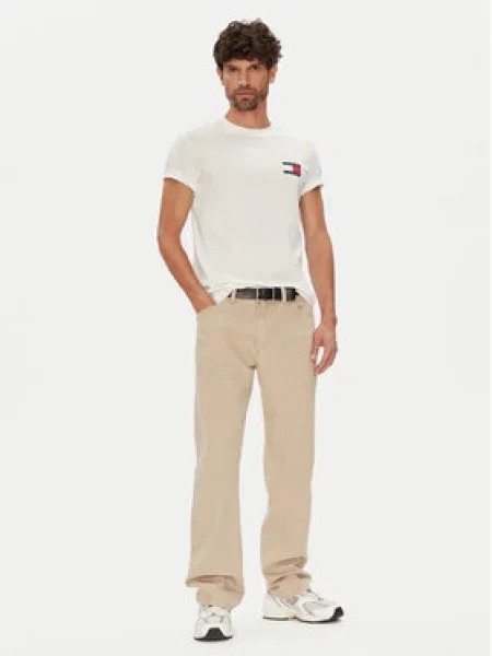 Tommy Jeans Majica nočno modra / rdeča bela