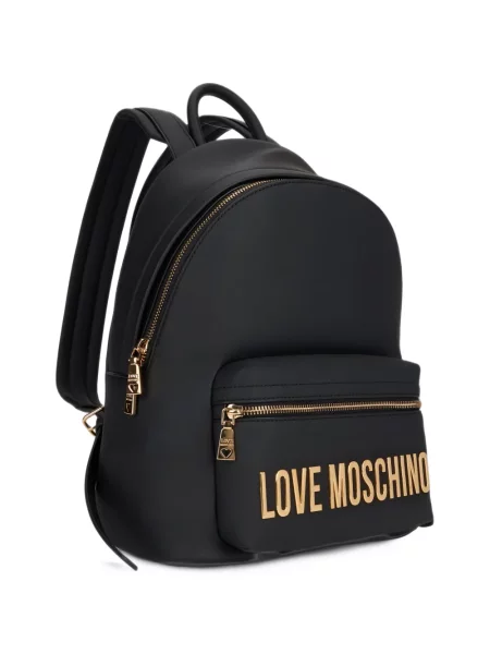 Rucsac Love Moschino cu autograf negru