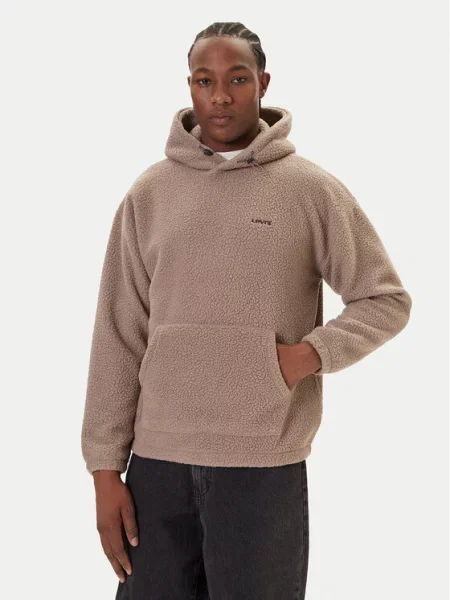 Levi's® Mikina Cozy Up Écru Relaxed Fit béžová