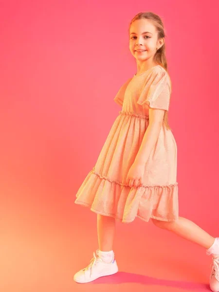 Rochie mini copii Defacto maro