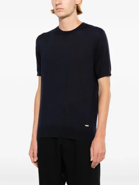Scurt tricou Brioni tricotate albastru