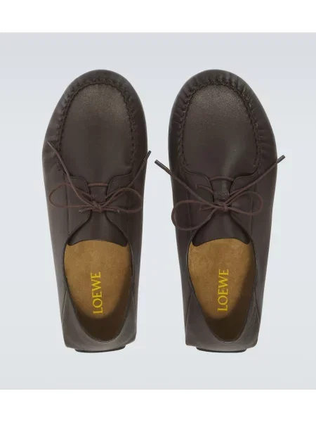 Pantofi loafer Loewe din piele maro