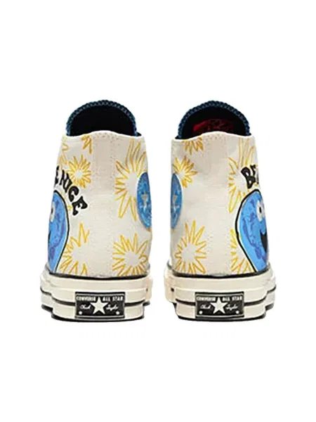 Členkové topánky Converse biela