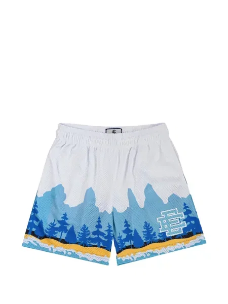 Pantaloni scurți Eric Emanuel plasă alb