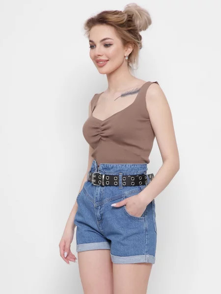 Топ CARICA коричневий