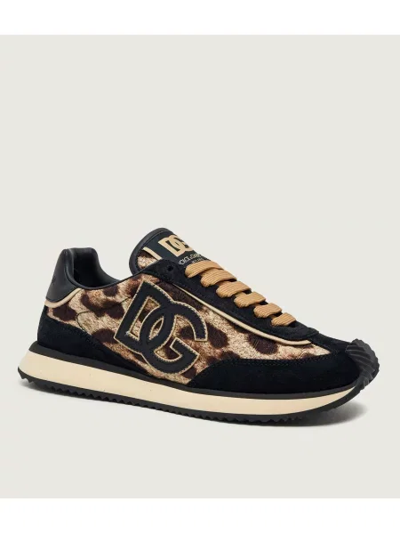 Dolce & Gabbana Sneakers DG Cushion | piele întoarsă bej