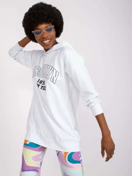 Hanorac Italy Moda alb