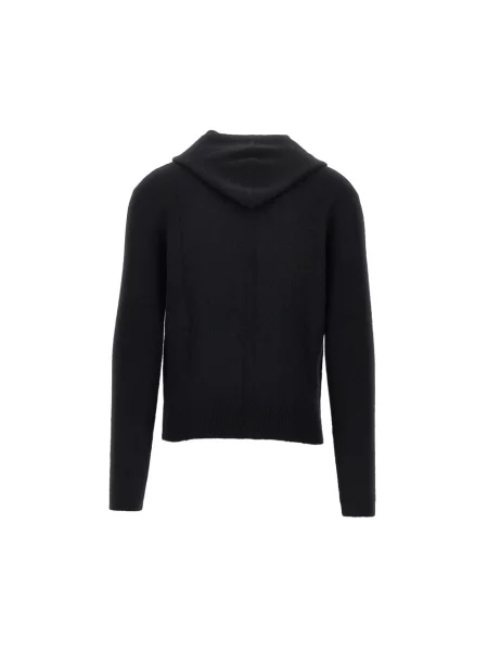 Bluza z kapturem Rick Owens z kapturem czarna