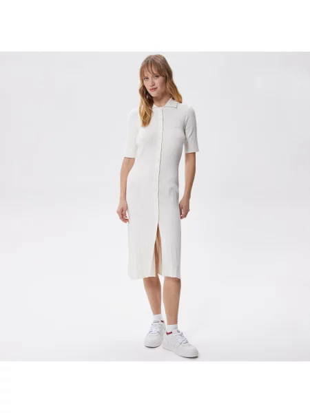 Lacoste Sukienki Lacoste biała