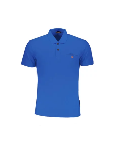 Koszulka polo Napapijri z logo niebieska