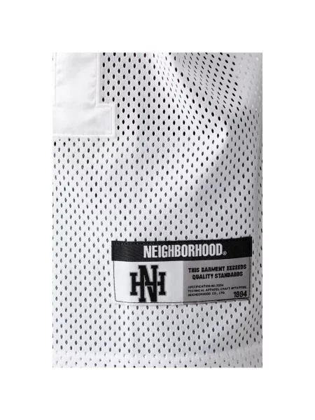 Tricou Neighborhood tricotate cu autograf alb
