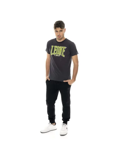 Scurt tricou Leone 1947 cu mâneci scurte gri
