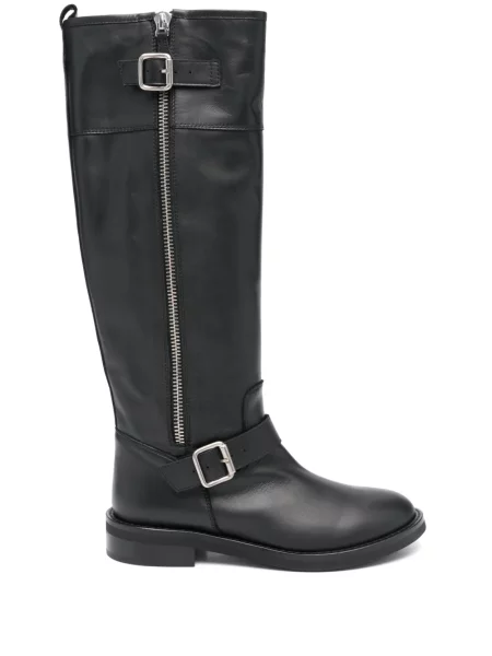 Botine Via Roma 15 din piele negru