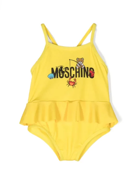 Kąpielówki dziecięce Moschino żółte