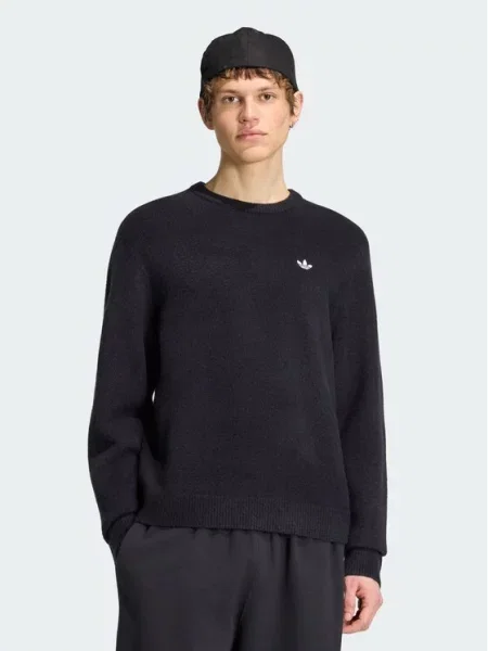 Adidas Πουλόβερ Trefoil Essentials μαύρο