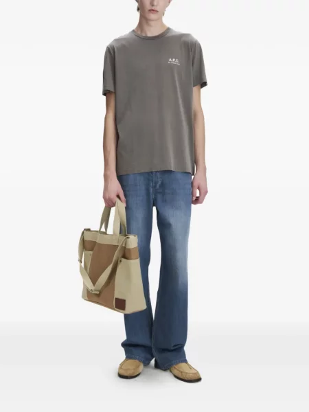 Tricou A.p.c. cu imagine gri