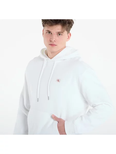 Bluza Calvin Klein Jeans Ls Eu Badge Hoodie Bright White L białe