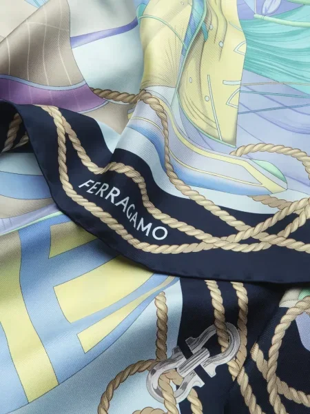 Fular Ferragamo albastru