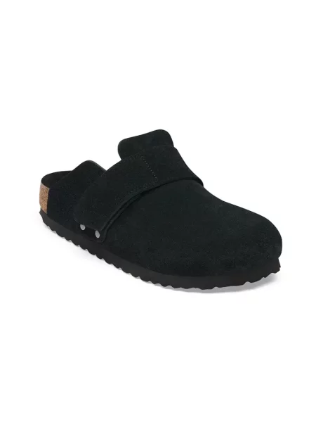 Klapki Birkenstock zamszowe czarne