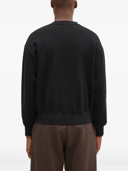 Hanorac crewneck Aries cu imagine negru