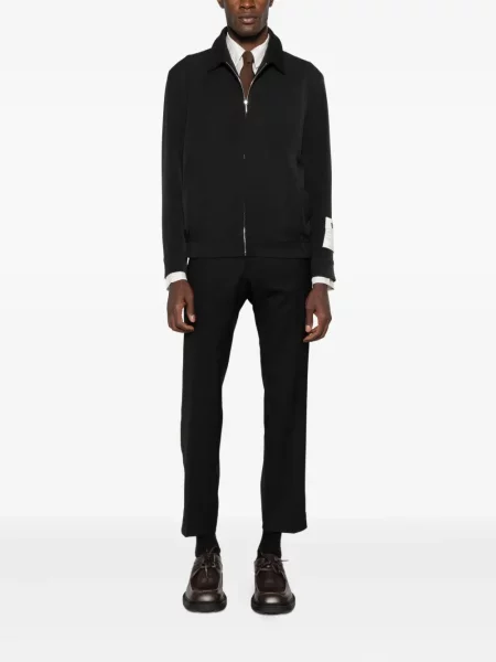Pantaloni Dell'oglio plisate negru