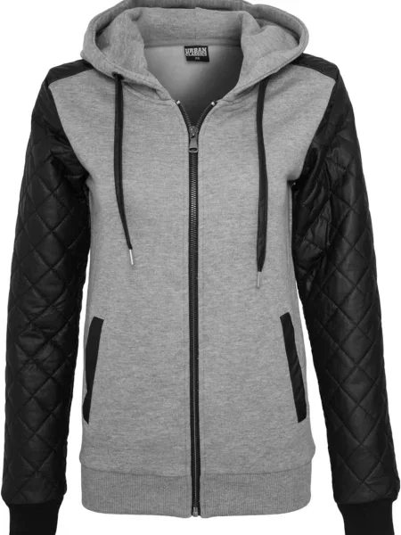 Urban Classics Mikina Diamond šedá černá
