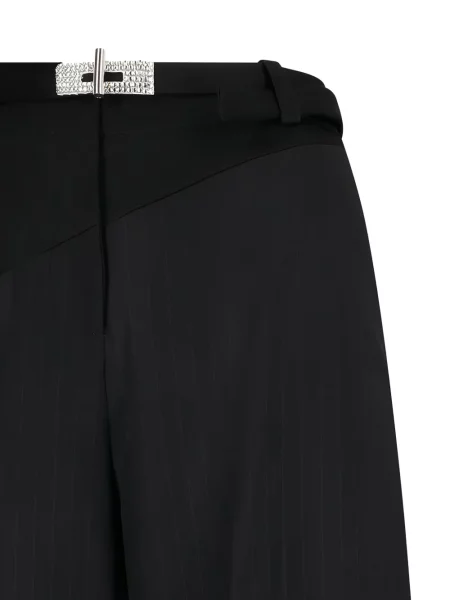 Pantaloni David Koma cu cataramă negru