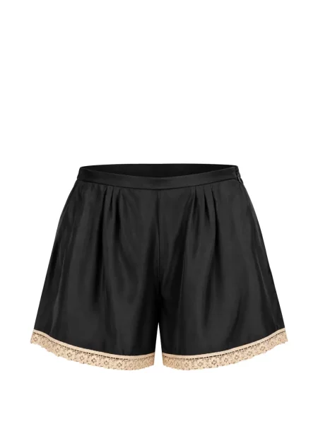 Pantaloni scurți Forte_forte din dantelă negru